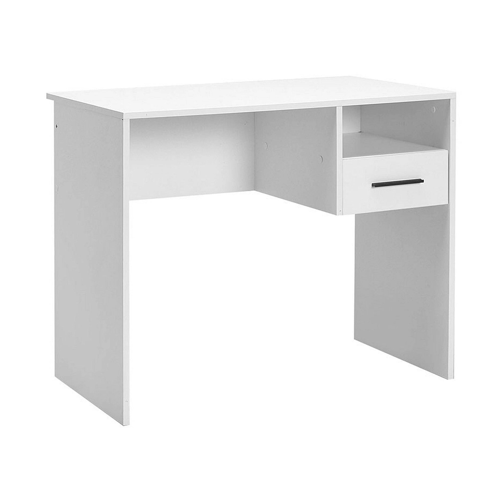 Birou CMS-105-BB-1, alb, PAL melaminat, 90x52x75 cm