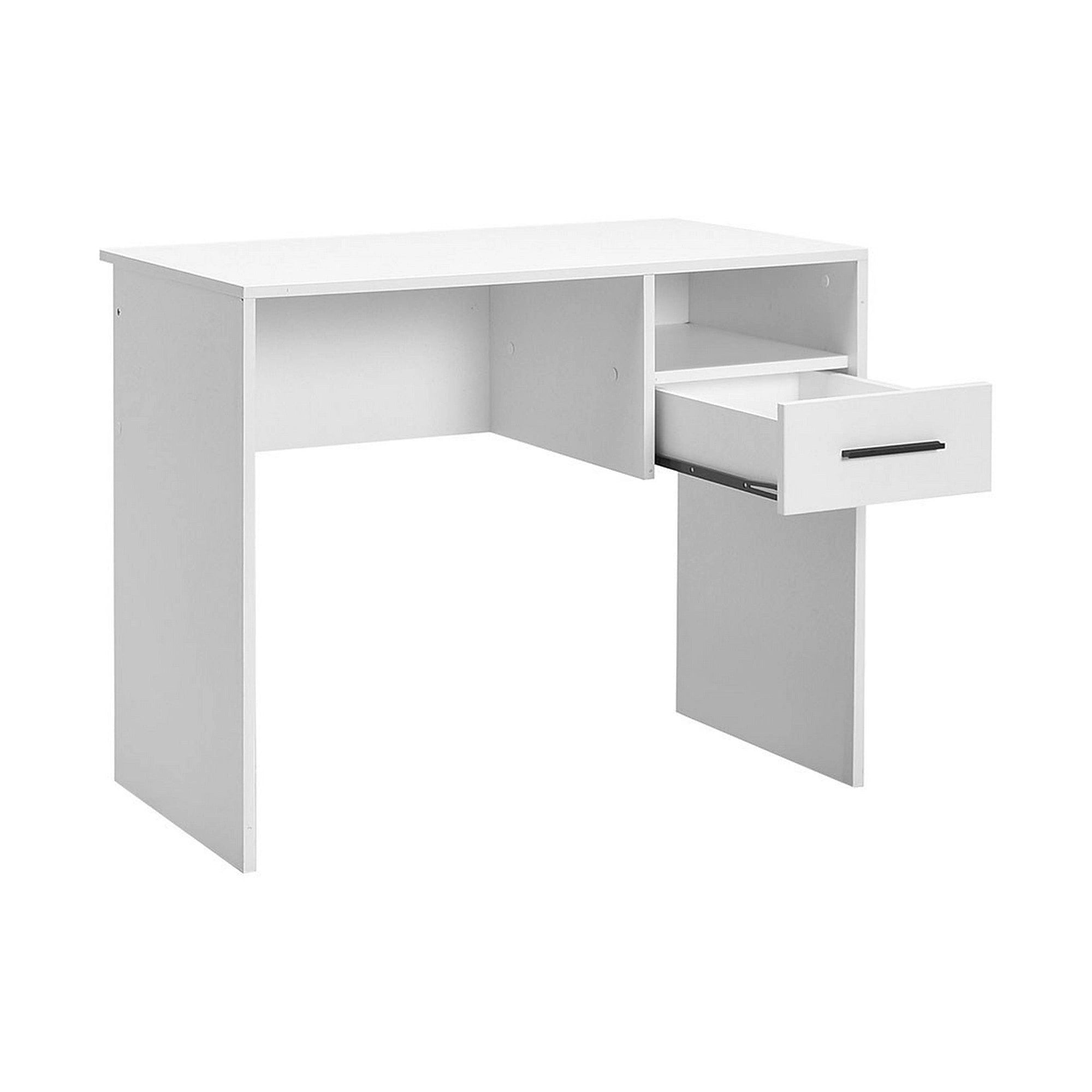 Birou CMS-105-BB-1, alb, PAL melaminat, 90x52x75 cm