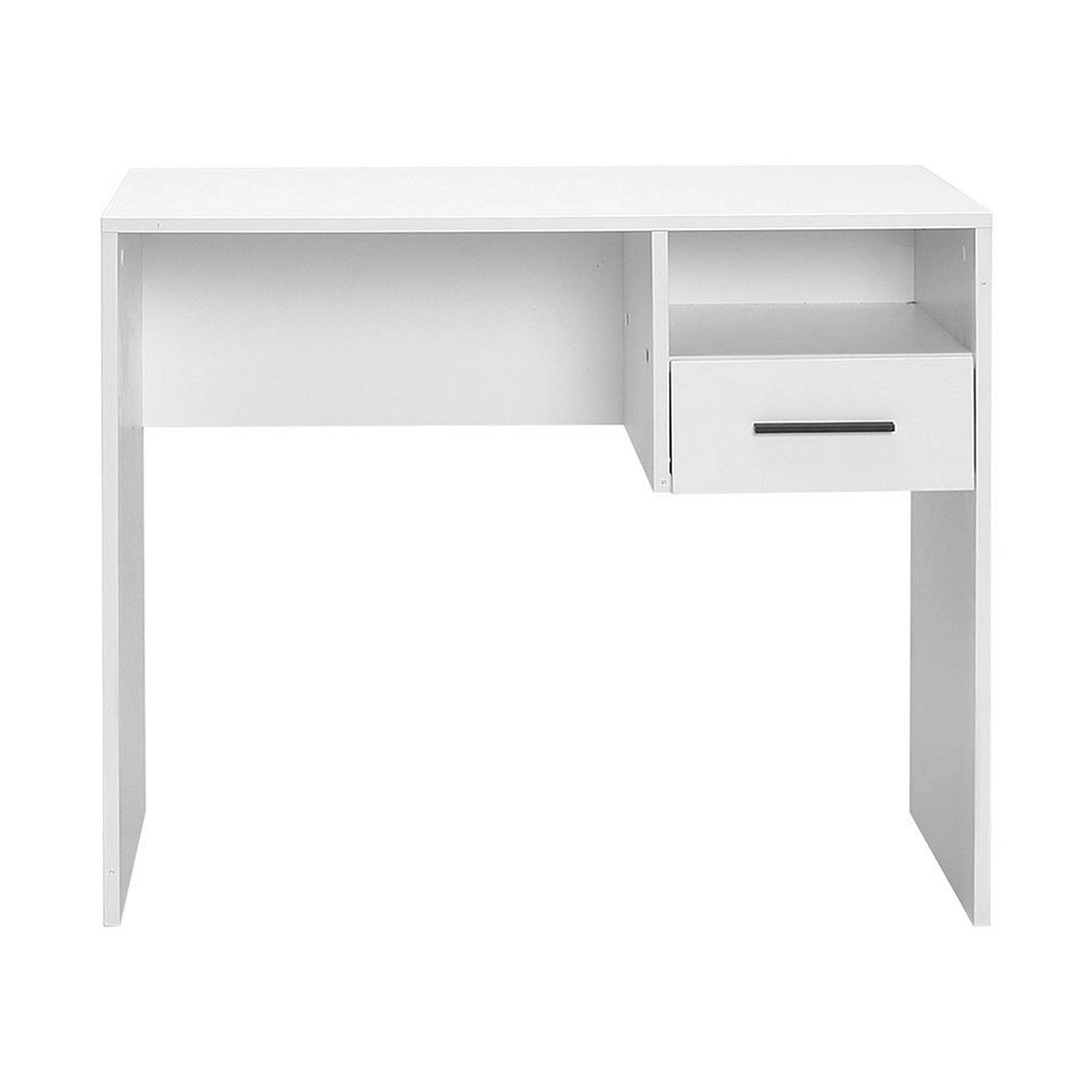 Birou CMS-105-BB-1, alb, PAL melaminat, 90x52x75 cm