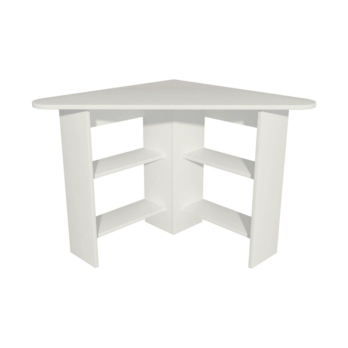 Birou CORNER, alb, PAL melaminat, 80x80x74 cm
