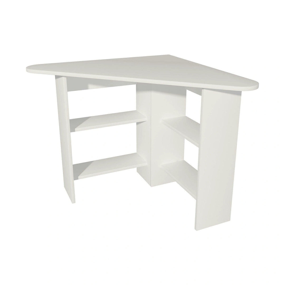 Birou CORNER, alb, PAL melaminat, 80x80x74 cm