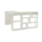 Birou CT5-W, alb, PAL, 129x120x72 cm