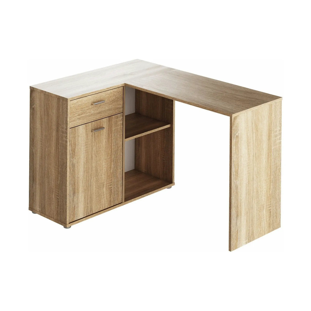 Birou de colt KALIMERO, stejar sonoma, PAL melaminat, 120x90x76 cm