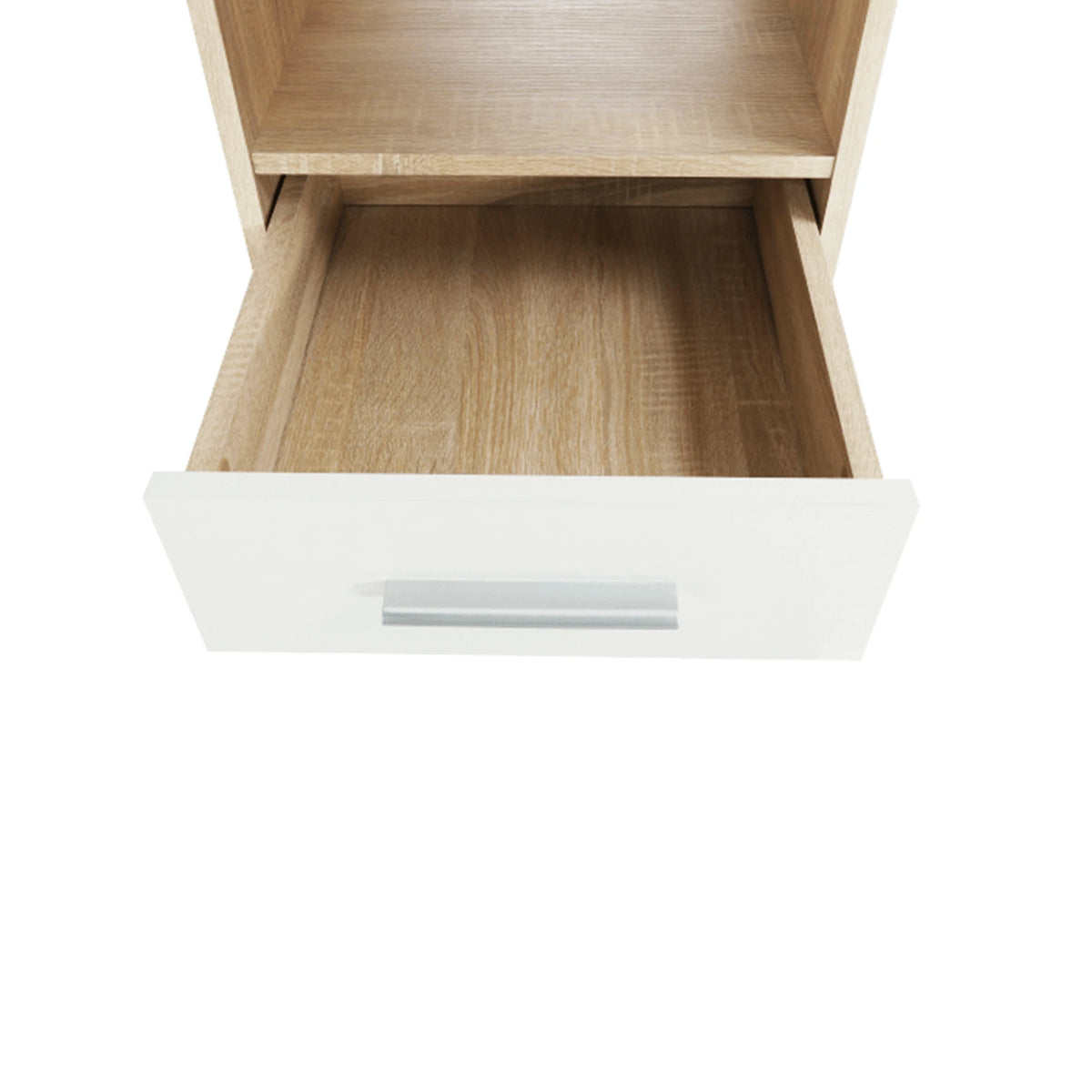 Birou de colt MAURUS NEW MA11, stejar sonoma/alb, PAL melaminat, 176/203x67x70 cm