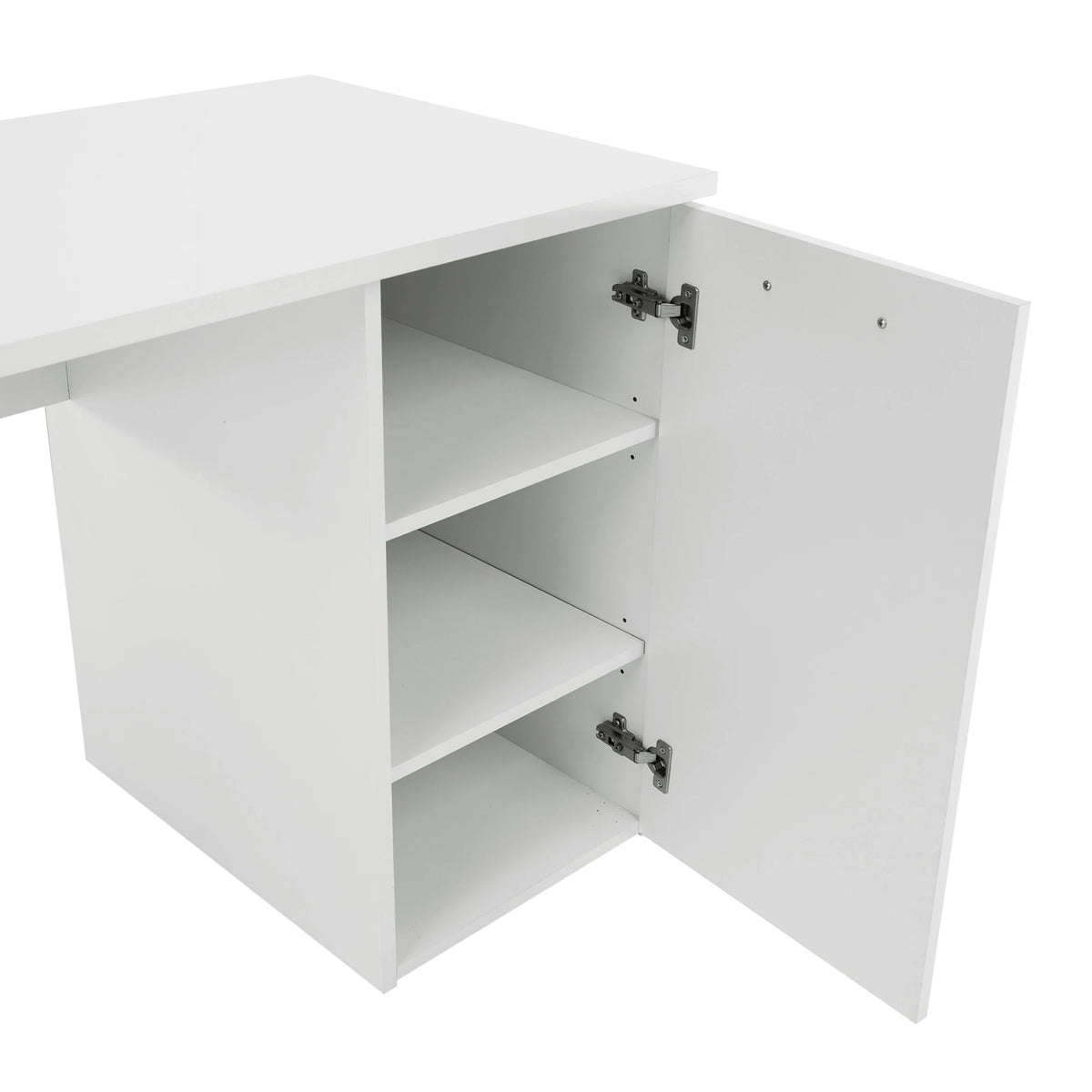 Birou EUSTACH, alb, DTD laminat, 137x60x76 cm