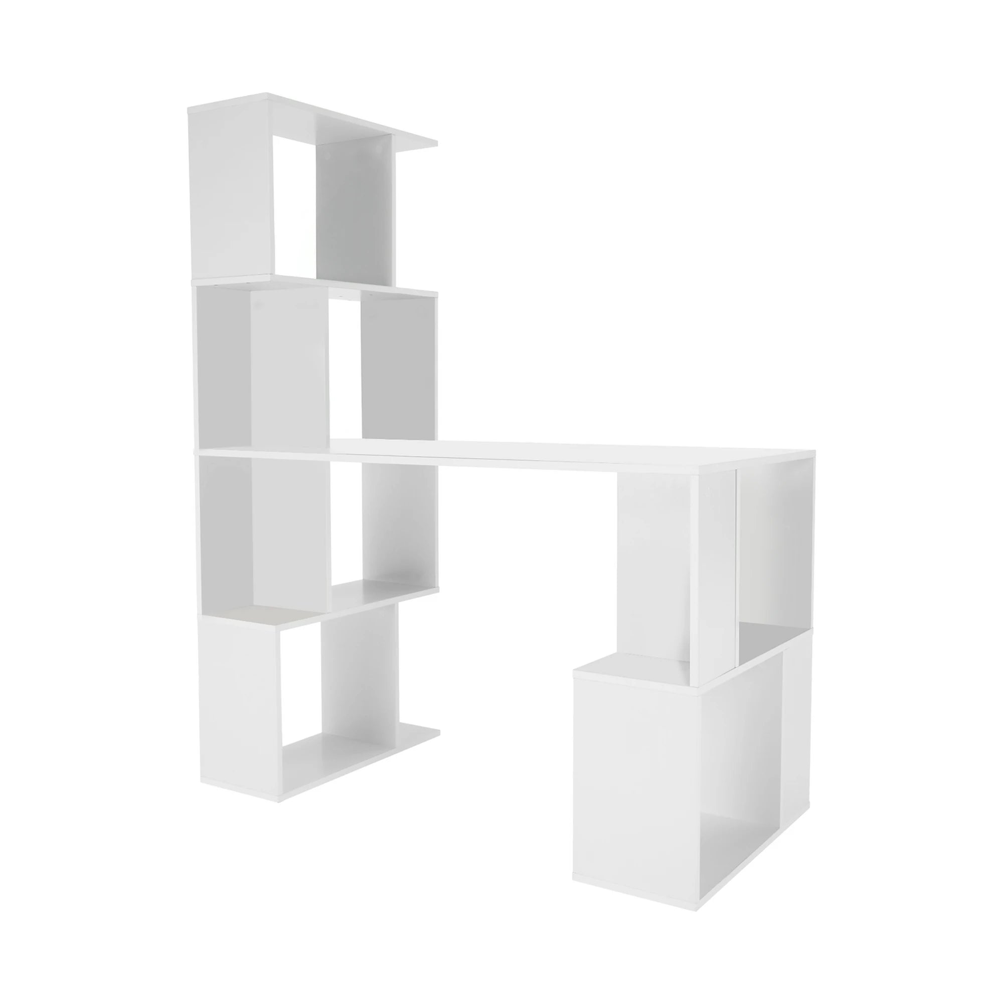 Birou FLOKI NEW, alb, DTD laminat, 120x60x150 cm