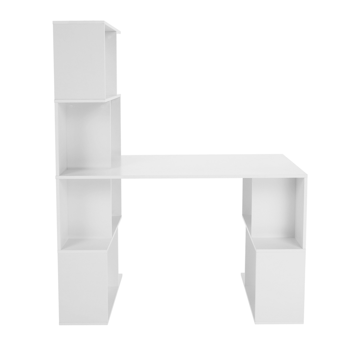 Birou FLOKI NEW, alb, DTD laminat, 120x60x150 cm