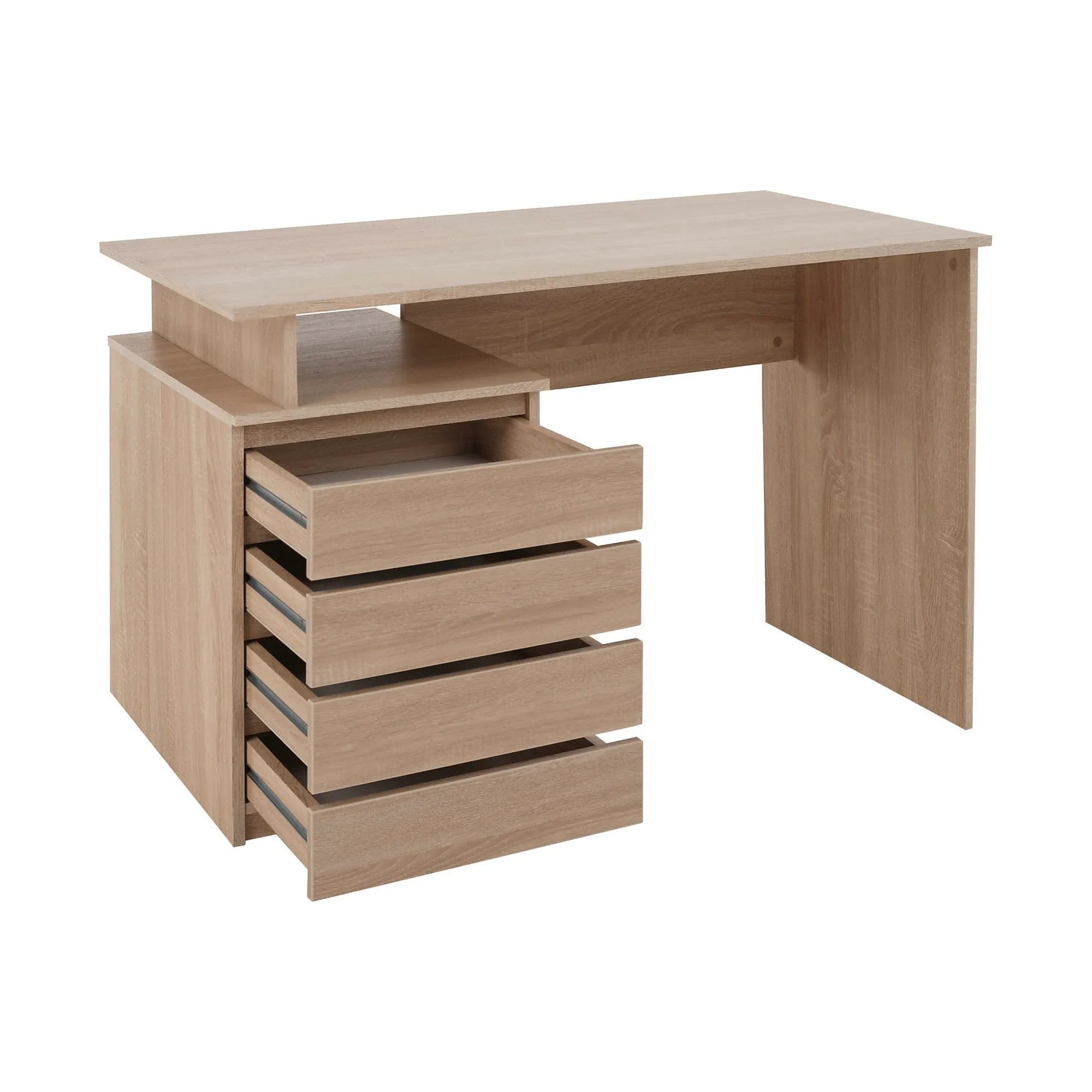 Birou HANY NEW, stejar sonoma, DTD laminat, 118x60x75 cm