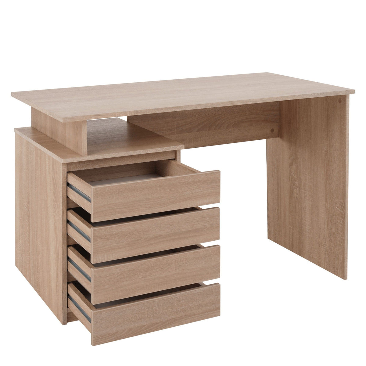 Birou HANY NEW, stejar sonoma, DTD laminat, 118x60x75 cm