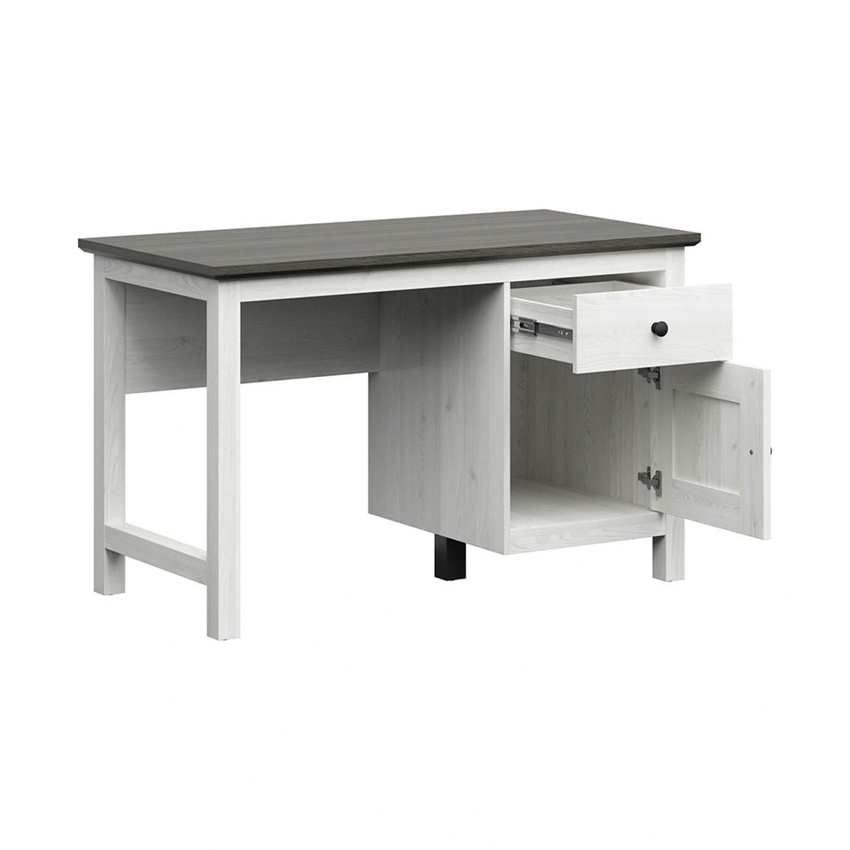 Birou Hesen, gri inchis/pin larico, PAL melaminat, 120x60x75 cm