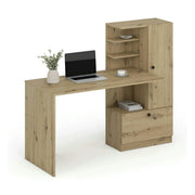 Birou HOBAS, stejar artisan, PAL laminat, 150x62x120 cm