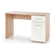 Birou LIMA B1, stejar sonoma/alb, PAL melaminat, 120x55x77 cm
