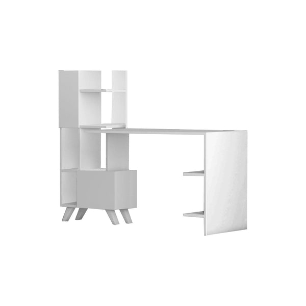 Birou MC607240, alb, PAL melaminat, 170x60x120 cm