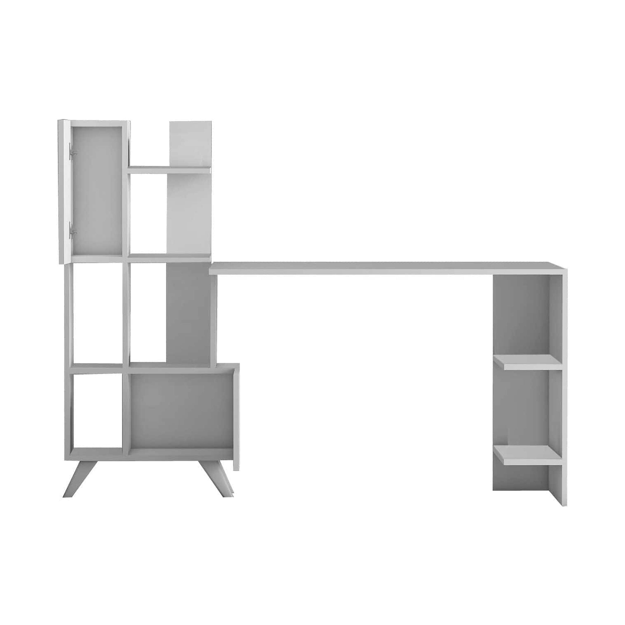 Birou MC607240, alb, PAL melaminat, 170x60x120 cm