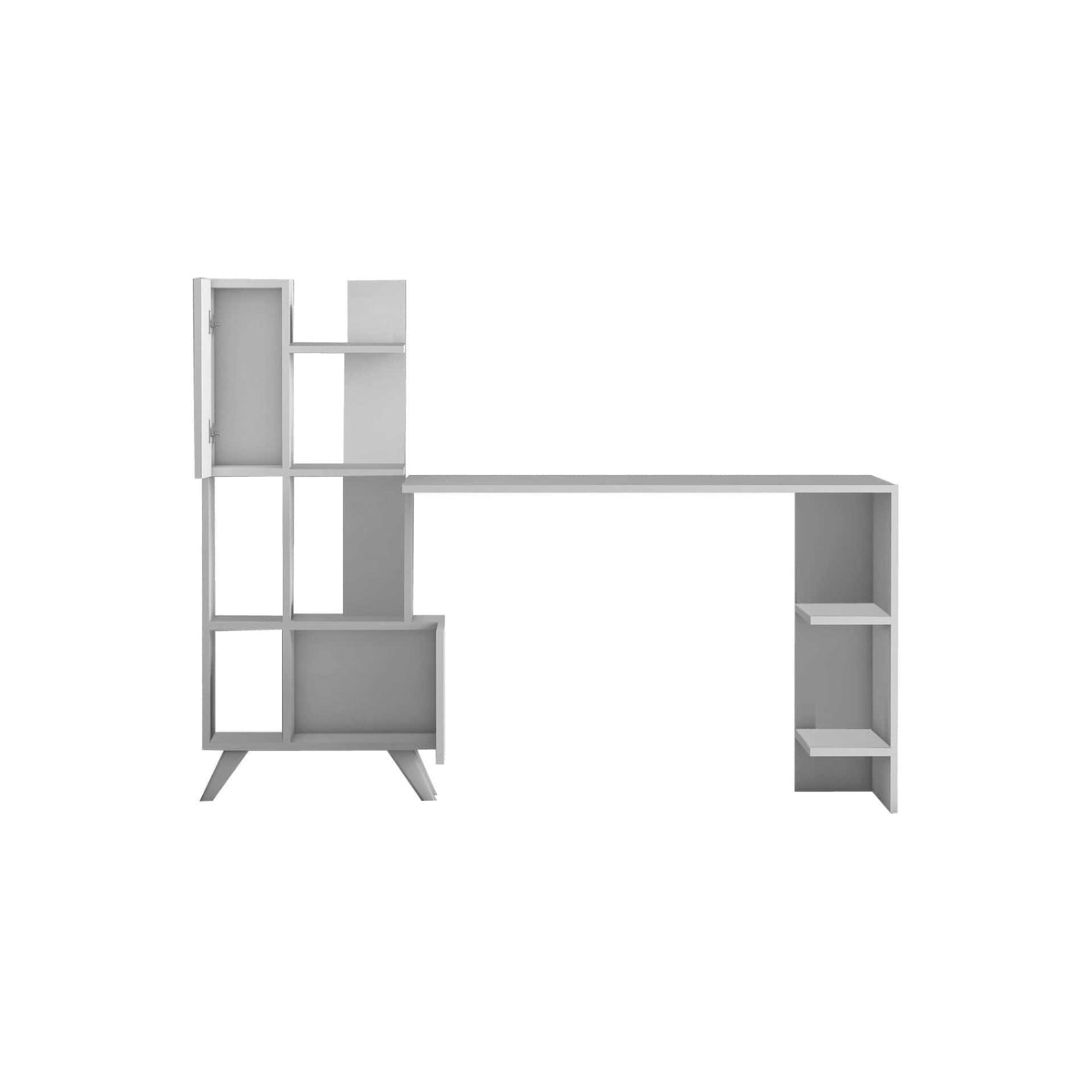 Birou MC607240, alb, PAL melaminat, 170x60x120 cm