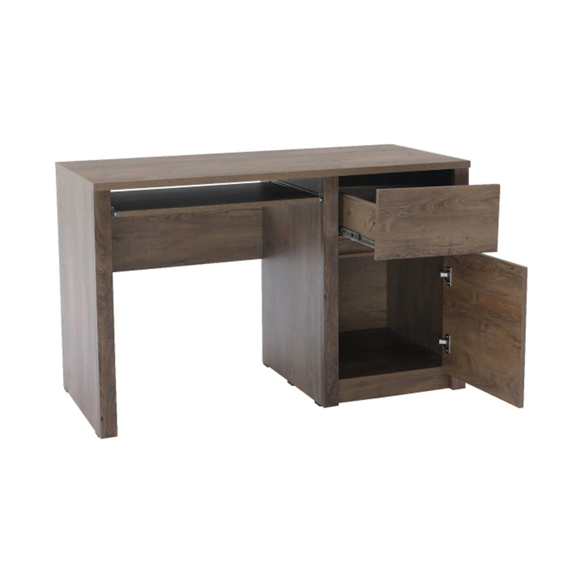 Birou MONTANA B1, stejar lefkas inchis, PAL, 120x53x75 cm