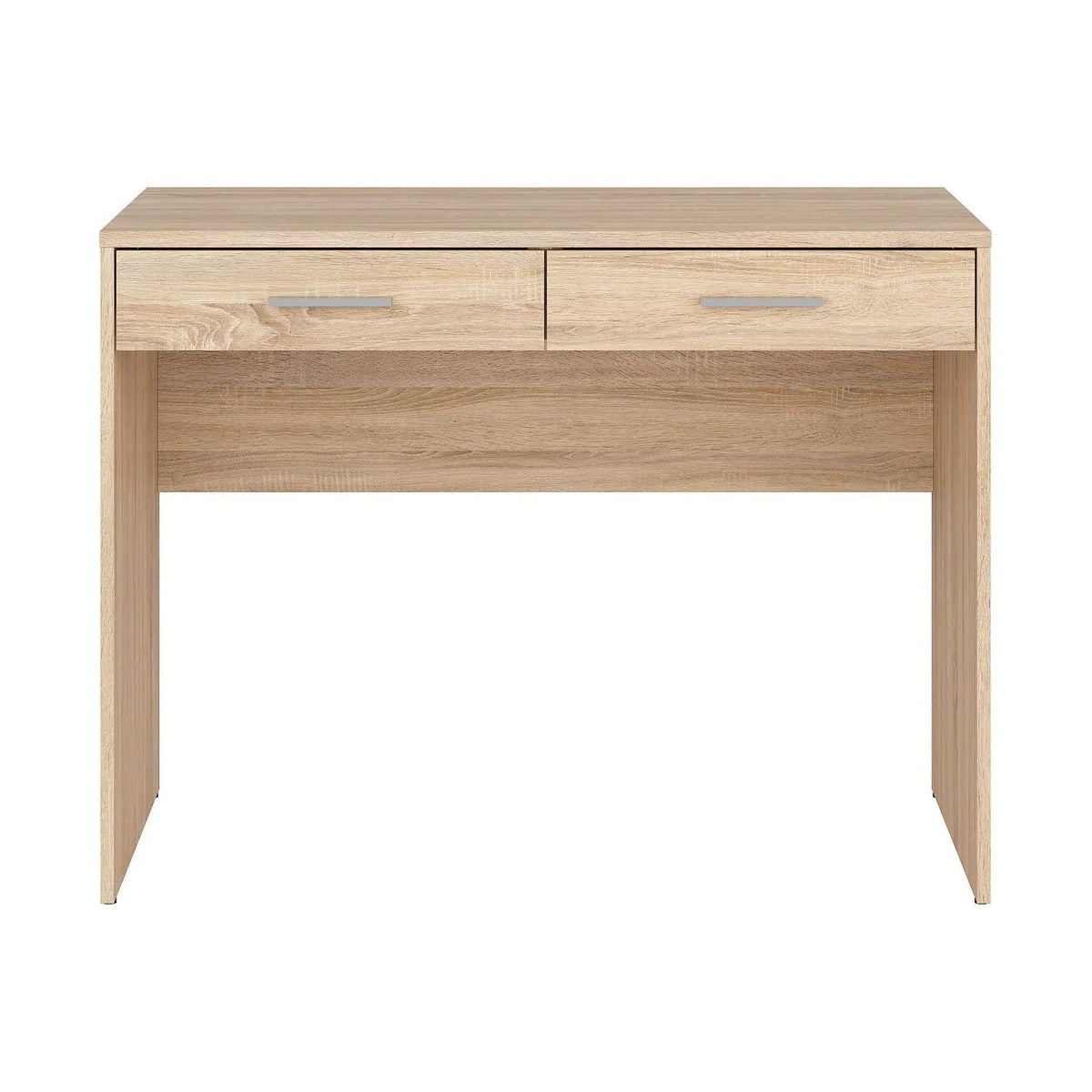 Birou NEPO PLUS, stejar sonoma, PAL laminat, cu 2 sertare, 100x59x76 cm