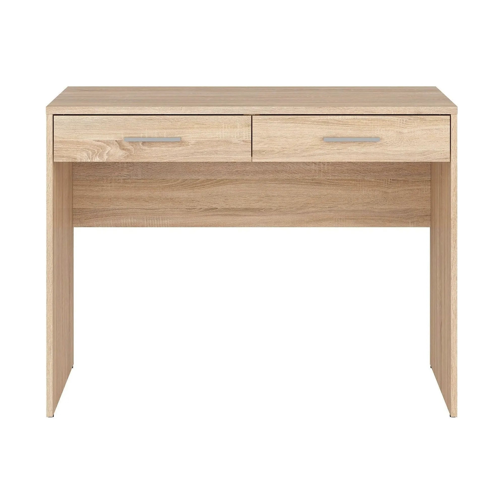 Birou NEPO PLUS, stejar sonoma, PAL laminat, cu 2 sertare, 100x59x76 cm
