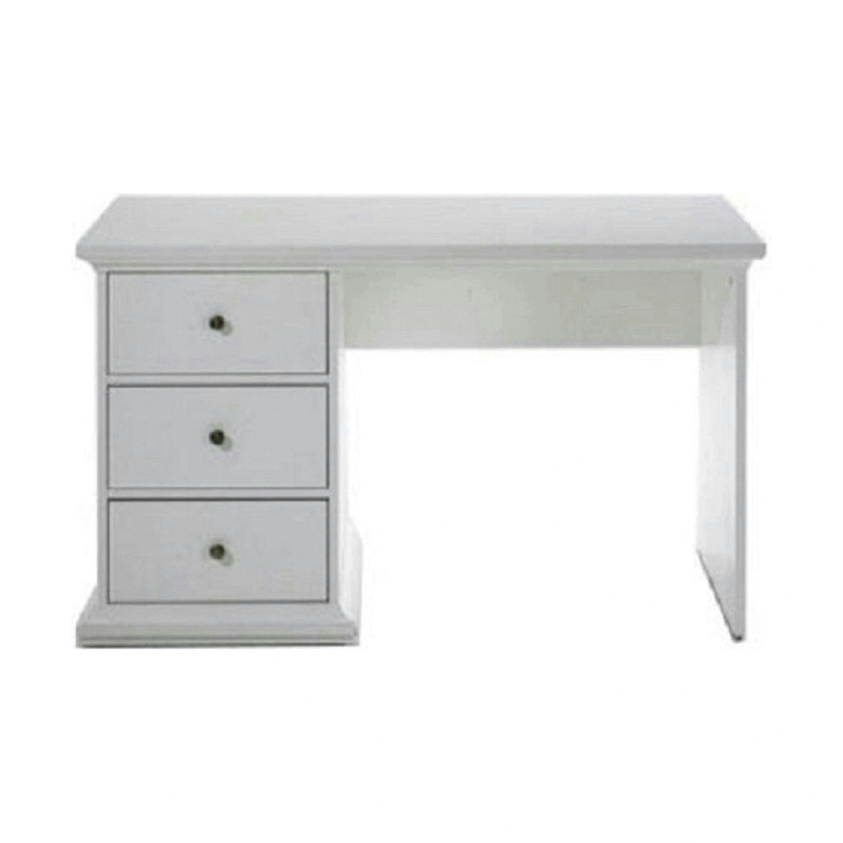 Birou PARIS, alb, DTD infoliat, 130x62x74 cm