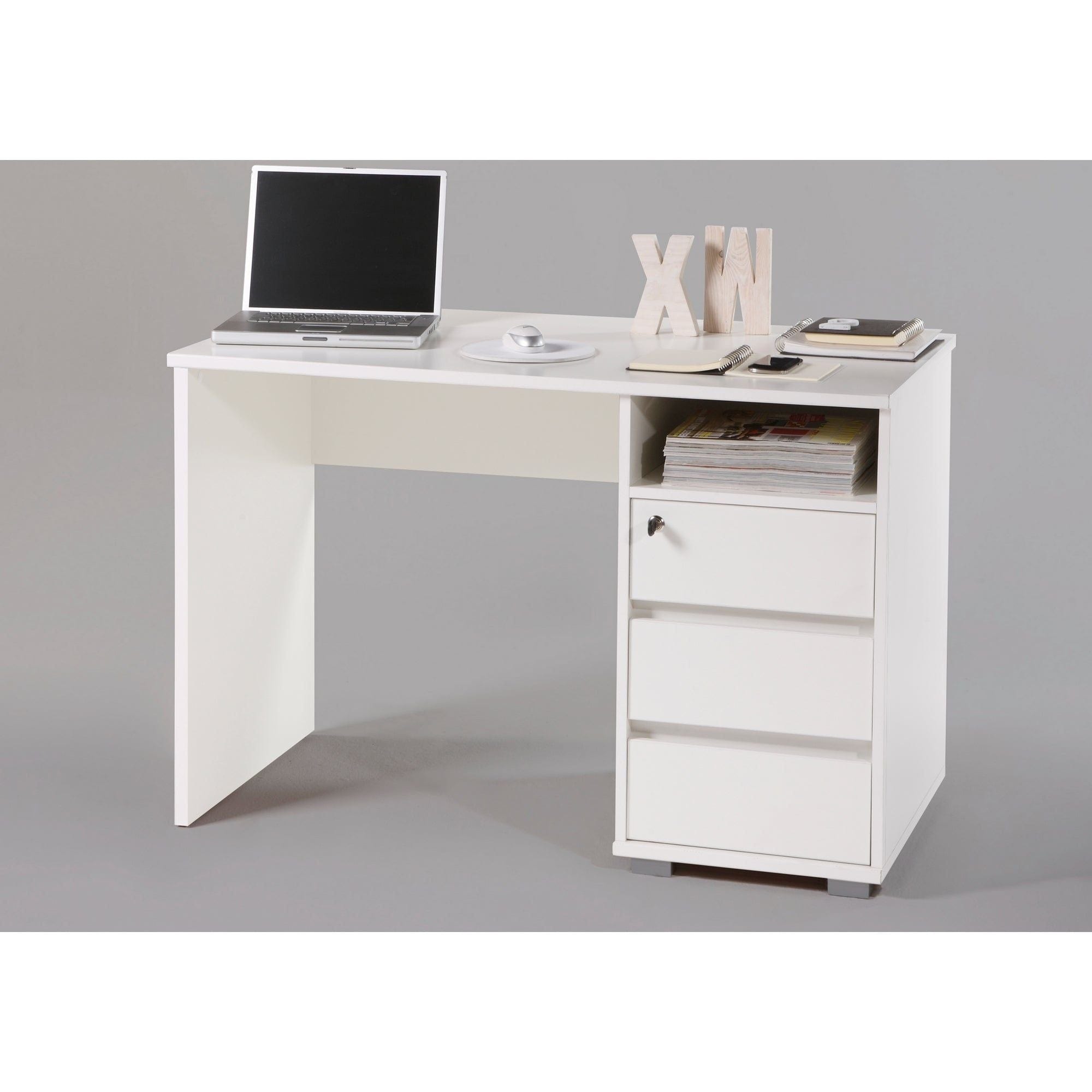 Birou PRIMUS 1, alb, PAL, 110x65x74 cm