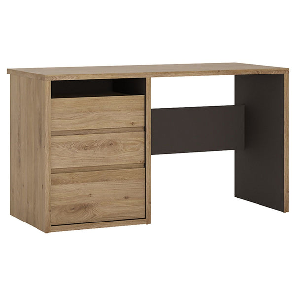 Birou SHELDON TIP 80, stejar, DTD laminat, 136x60x77 cm