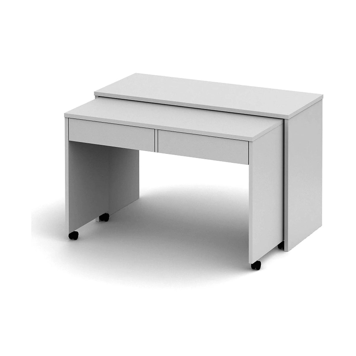 Birou VERSAL NEW, alb, PAL, extensibil, 120x50x75 cm