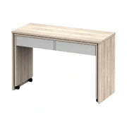 Birou VERSAL NEW, stejar sonoma/alb, PAL, extensibil, 120x50x75 cm