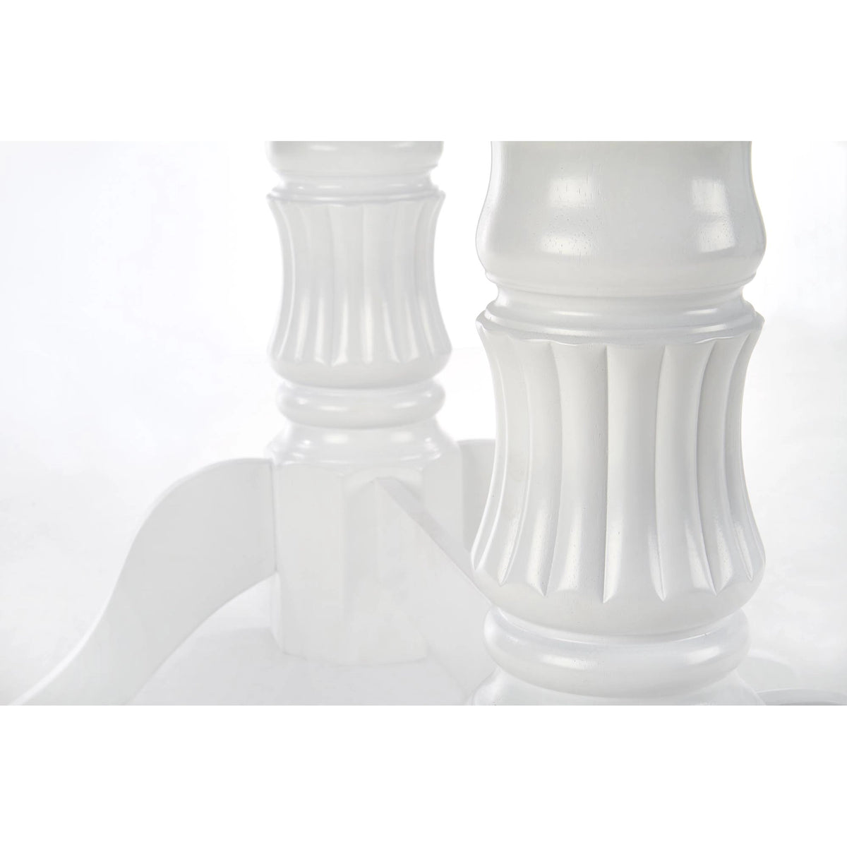 Masa alba vintage JOSEPH, 150/190x90x77 cm