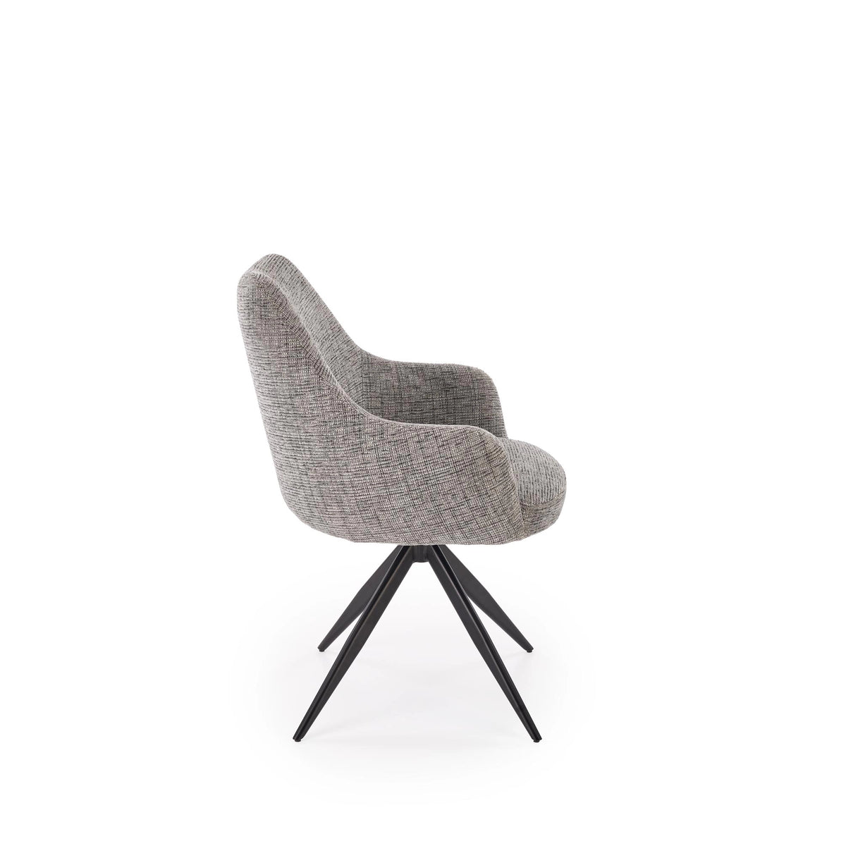 Scaun K564, gri/negru, stofa clasica/metal, 60x63x87 cm
