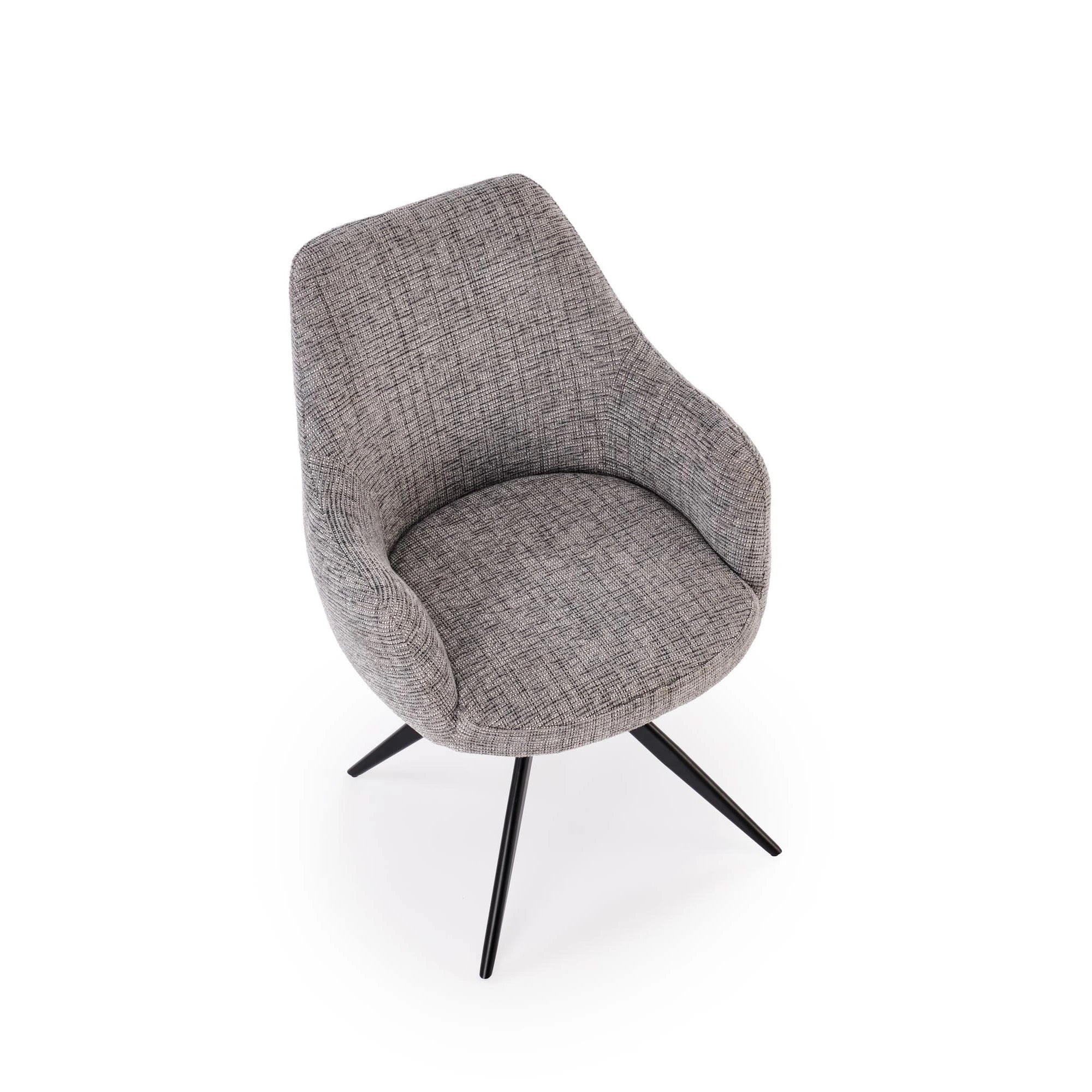 Scaun K564, gri/negru, stofa clasica/metal, 60x63x87 cm