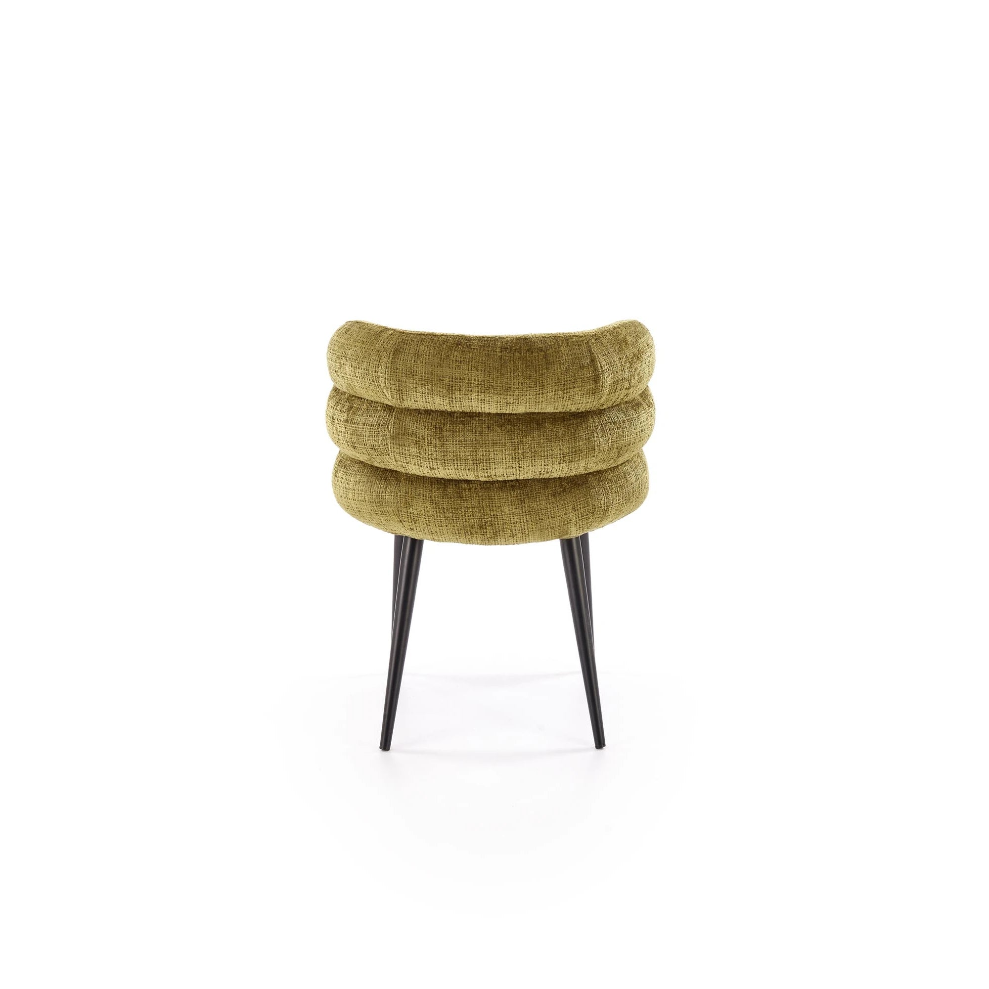 Scaun K575, verde olive - Cremona 38, stofa catifelata/otel, 62x64x79 cm
