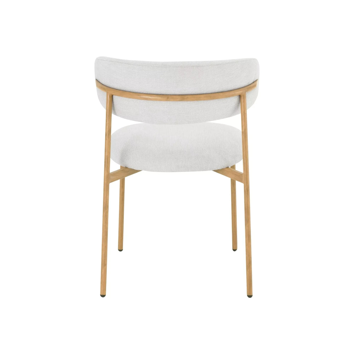 Scaun ELTON D, bej deschis - Brego 22/stejar, stofa clasica/metal, 56x46x80 cm