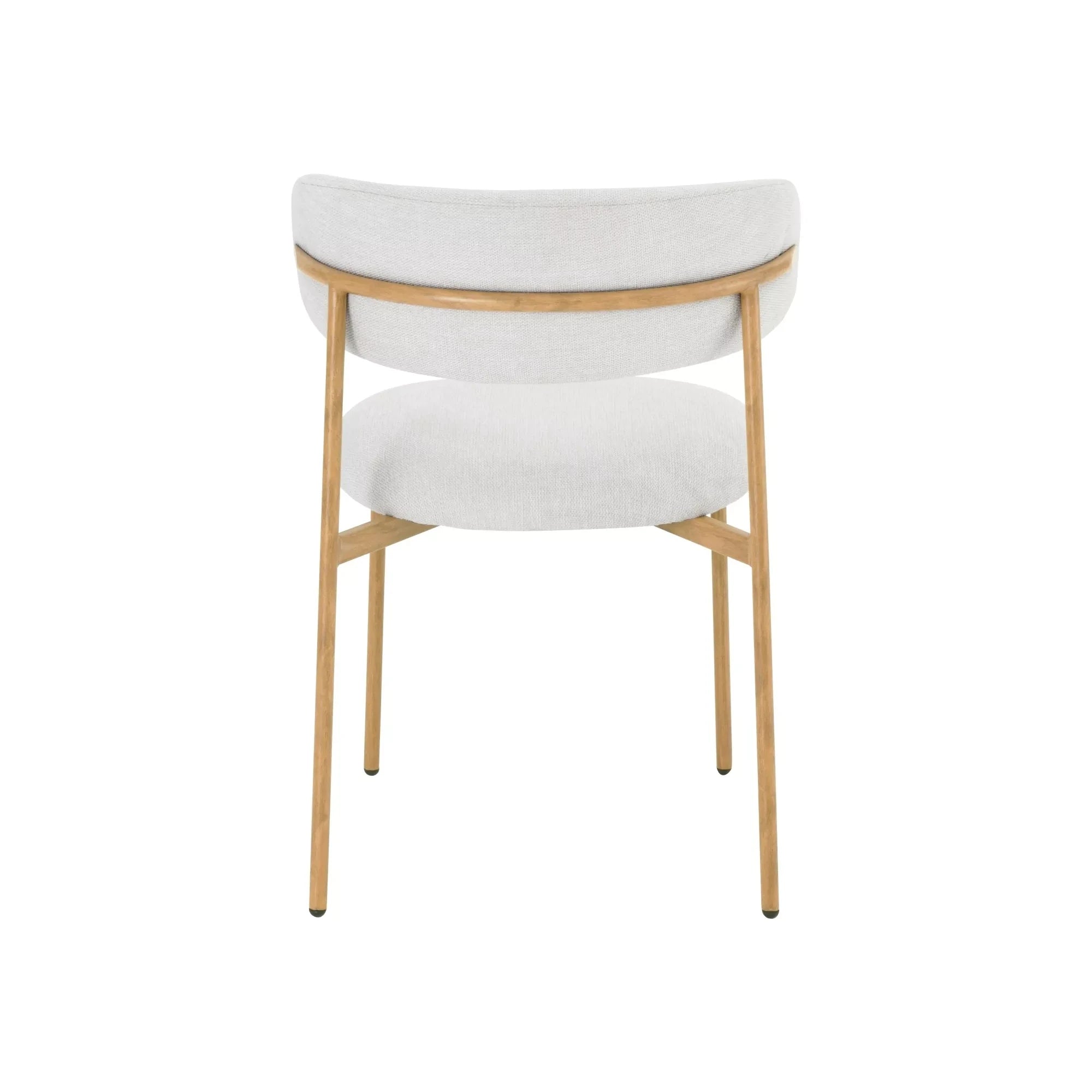 Scaun ELTON D, bej deschis - Brego 22/stejar, stofa clasica/metal, 56x46x80 cm