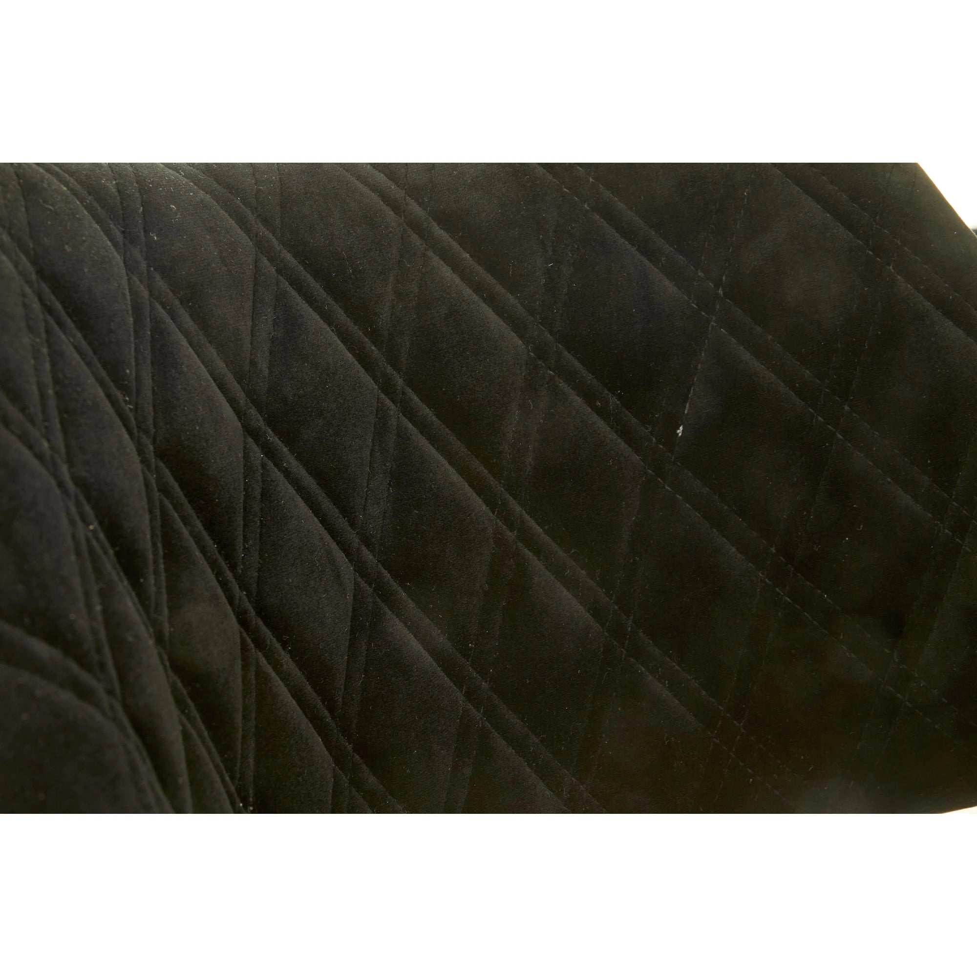 Scaun modern dining K396, negru/nuc, stofa catifelata/placaj, 56x55x77 cm
