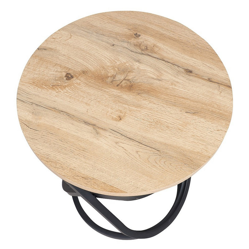Masuta cafea EOS E, stejar artisan/negru mat, 45x55 cm