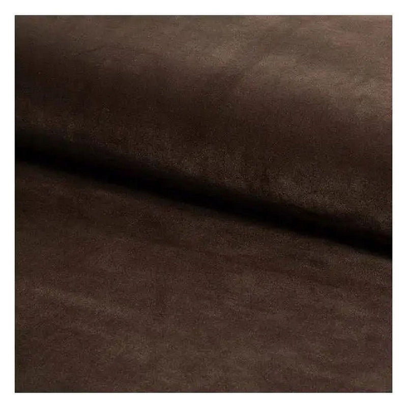 Scaun MILA, maro/negru, stofa catifelata/metal, 45x41x86 cm