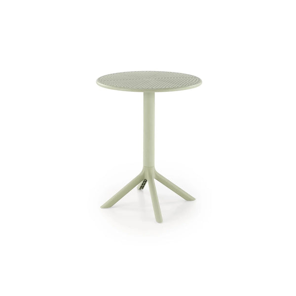 Masa CALVO, verde menta, polipropilena, 60x60x72 cm