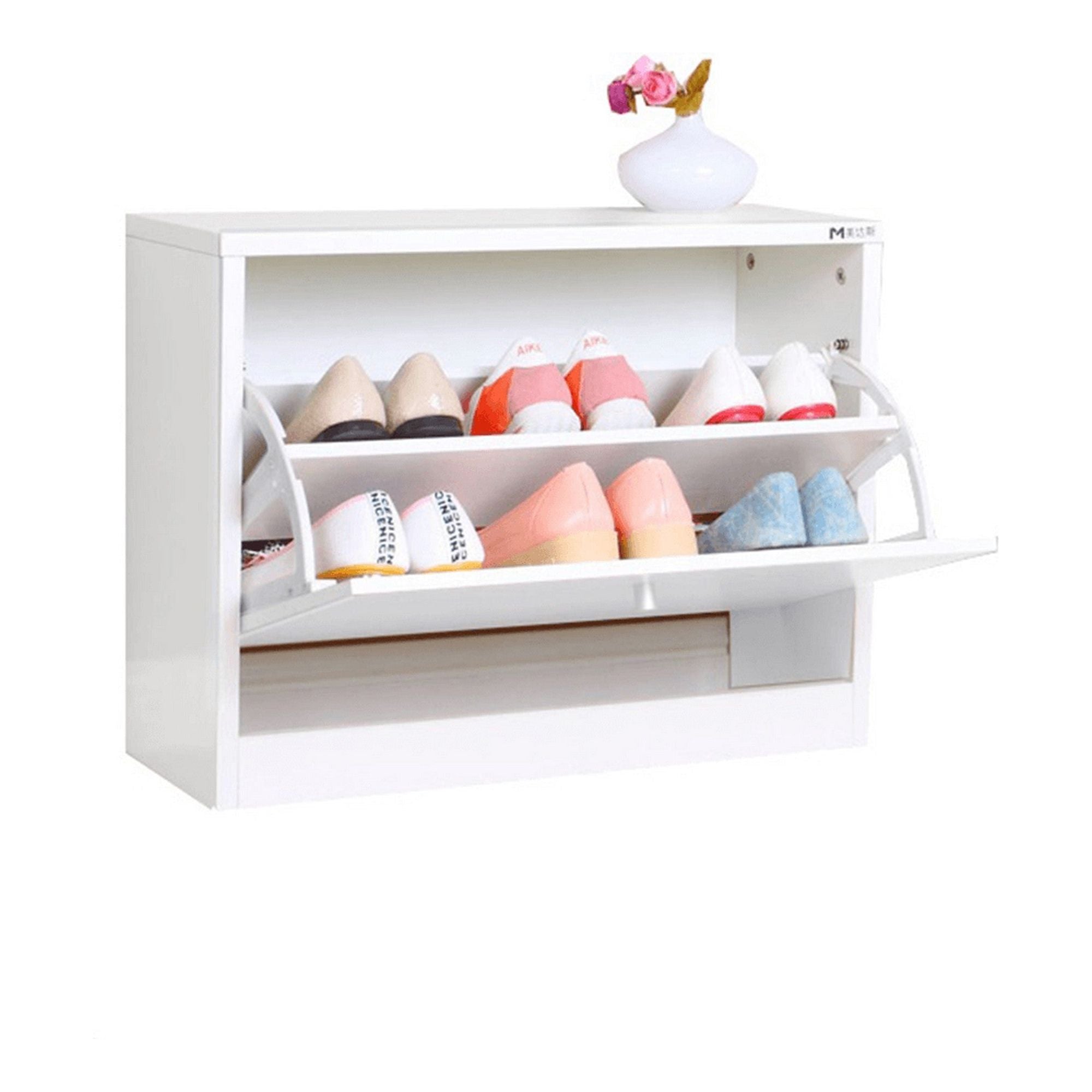 Pantofar FATMA NEW, alb, PAL, 60x24x45 cm