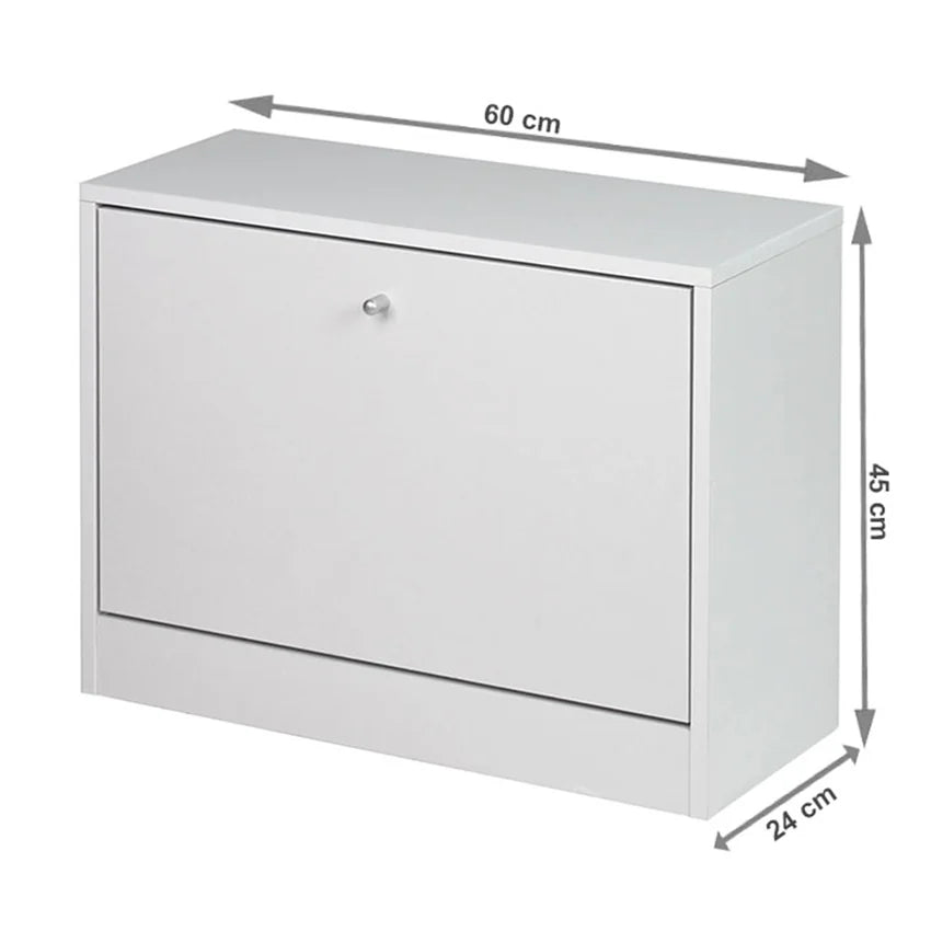 Pantofar FATMA NEW, alb, PAL, 60x24x45 cm