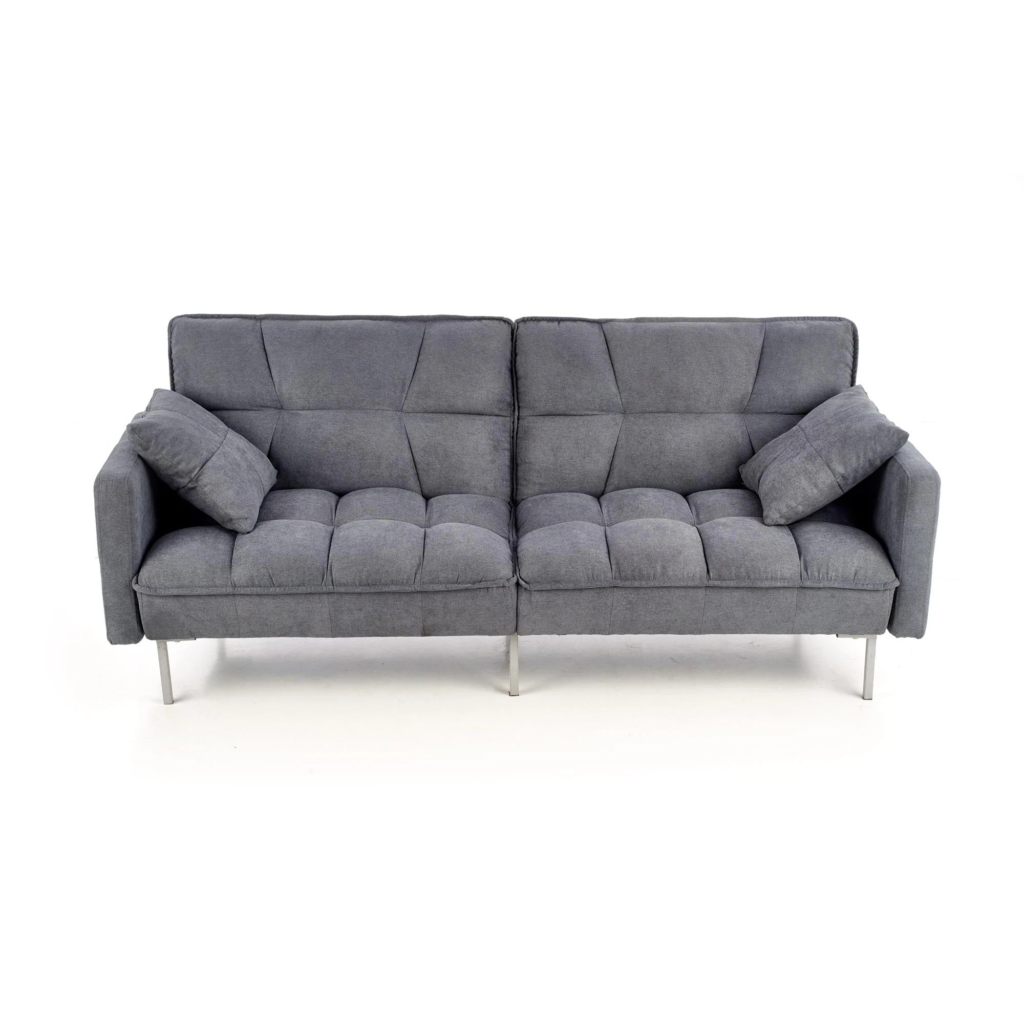 Canapea stofa extensibila ROBERTO, gri albastrui, 193x85/108x86/58 cm