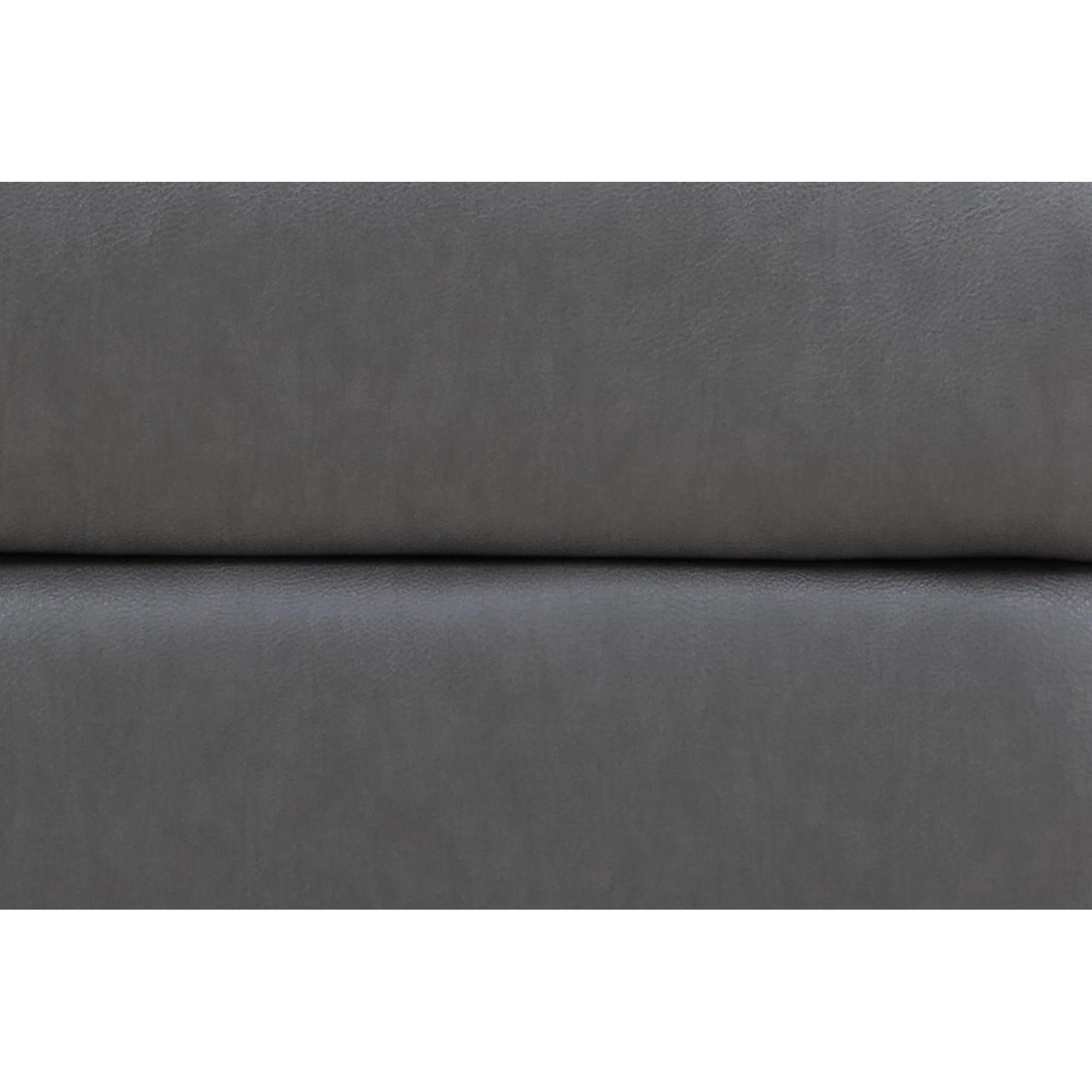 Canapea SPENCER 2, gri, piele ecologica/metal, 136x94x101 cm
