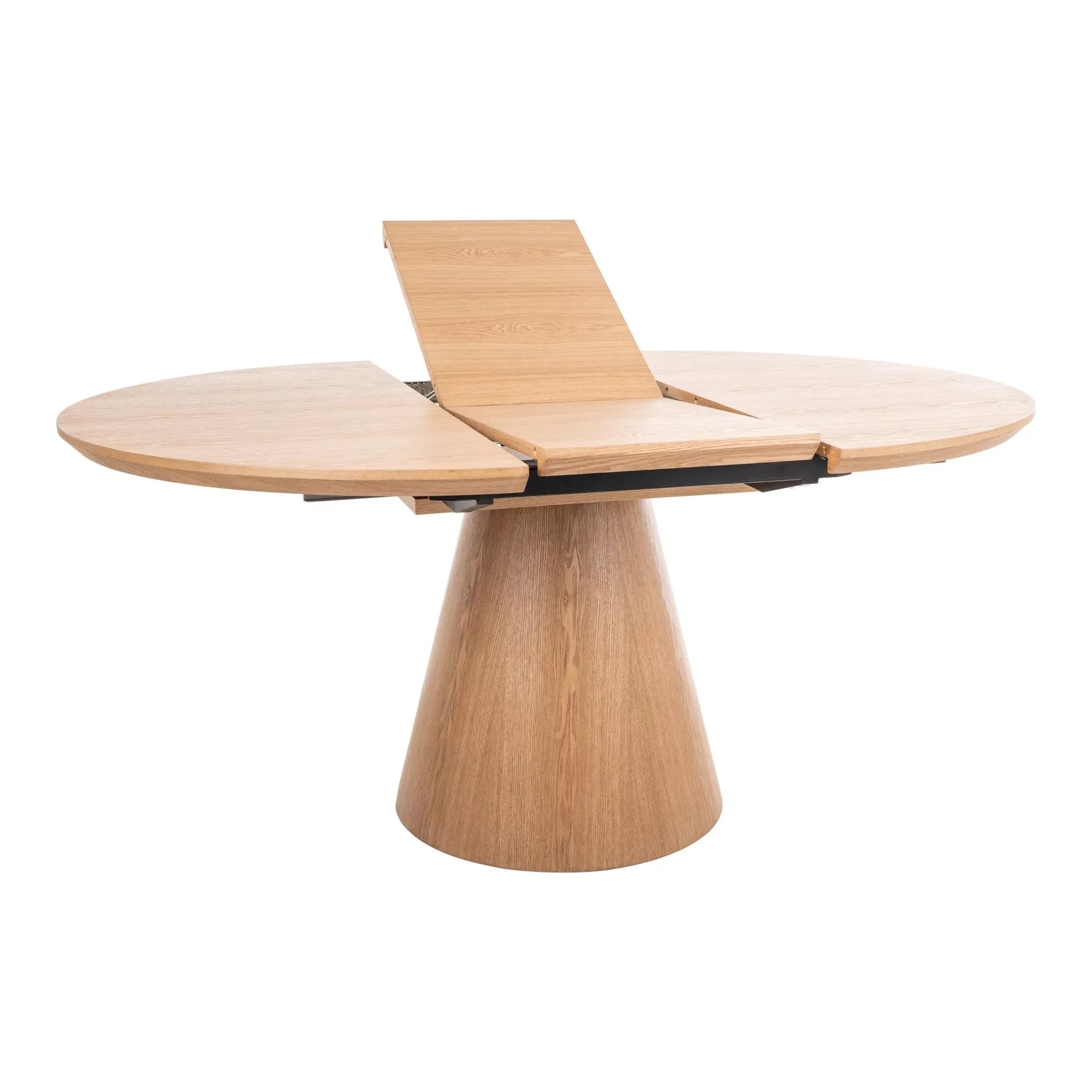Masa rotunda extensibila living ANGEL II, stejar, 120/160x120x75 cm