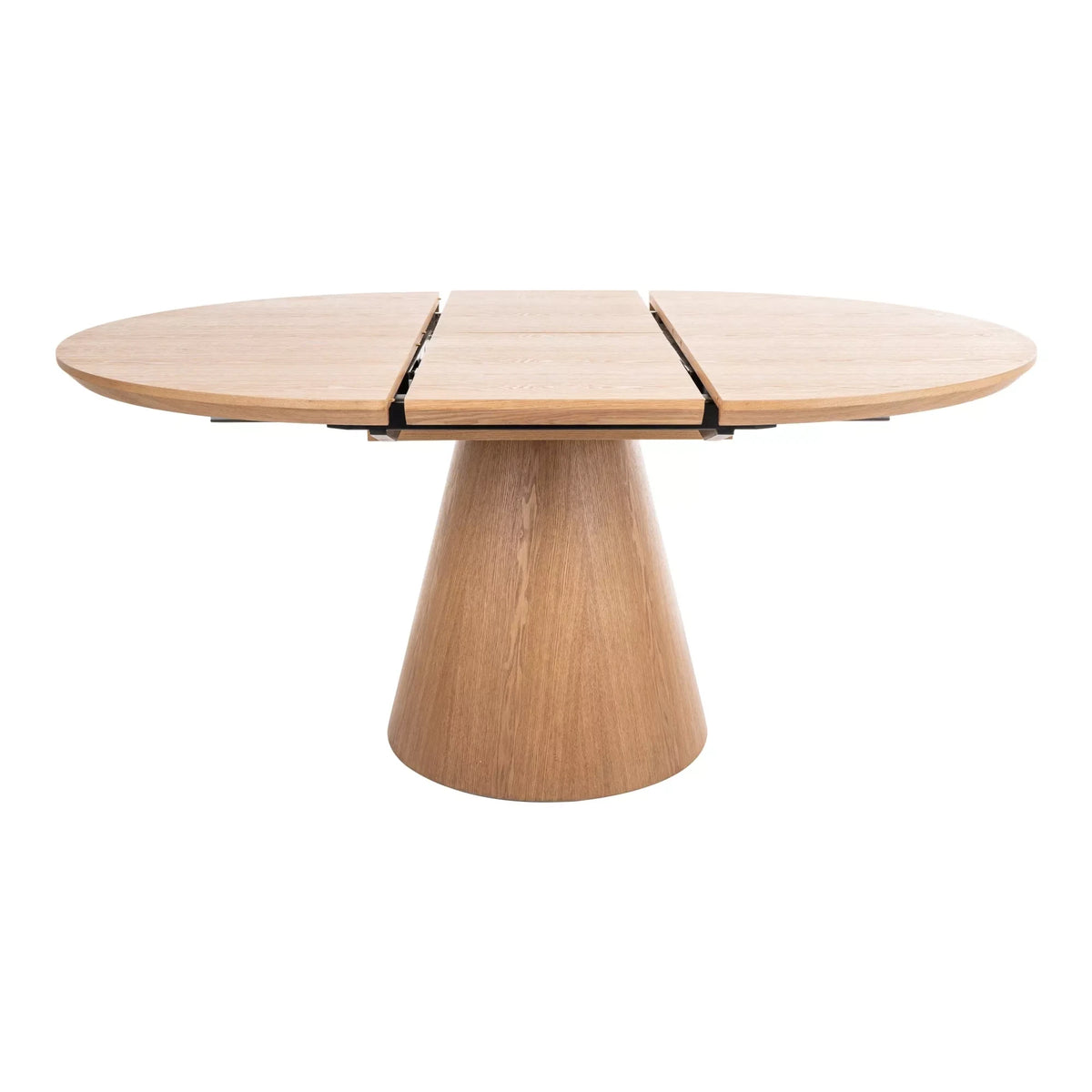 Masa rotunda extensibila living ANGEL II, stejar, 120/160x120x75 cm