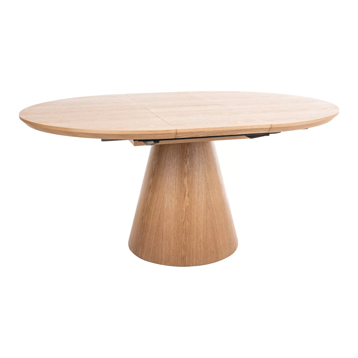 Masa rotunda extensibila living ANGEL II, stejar, 120/160x120x75 cm