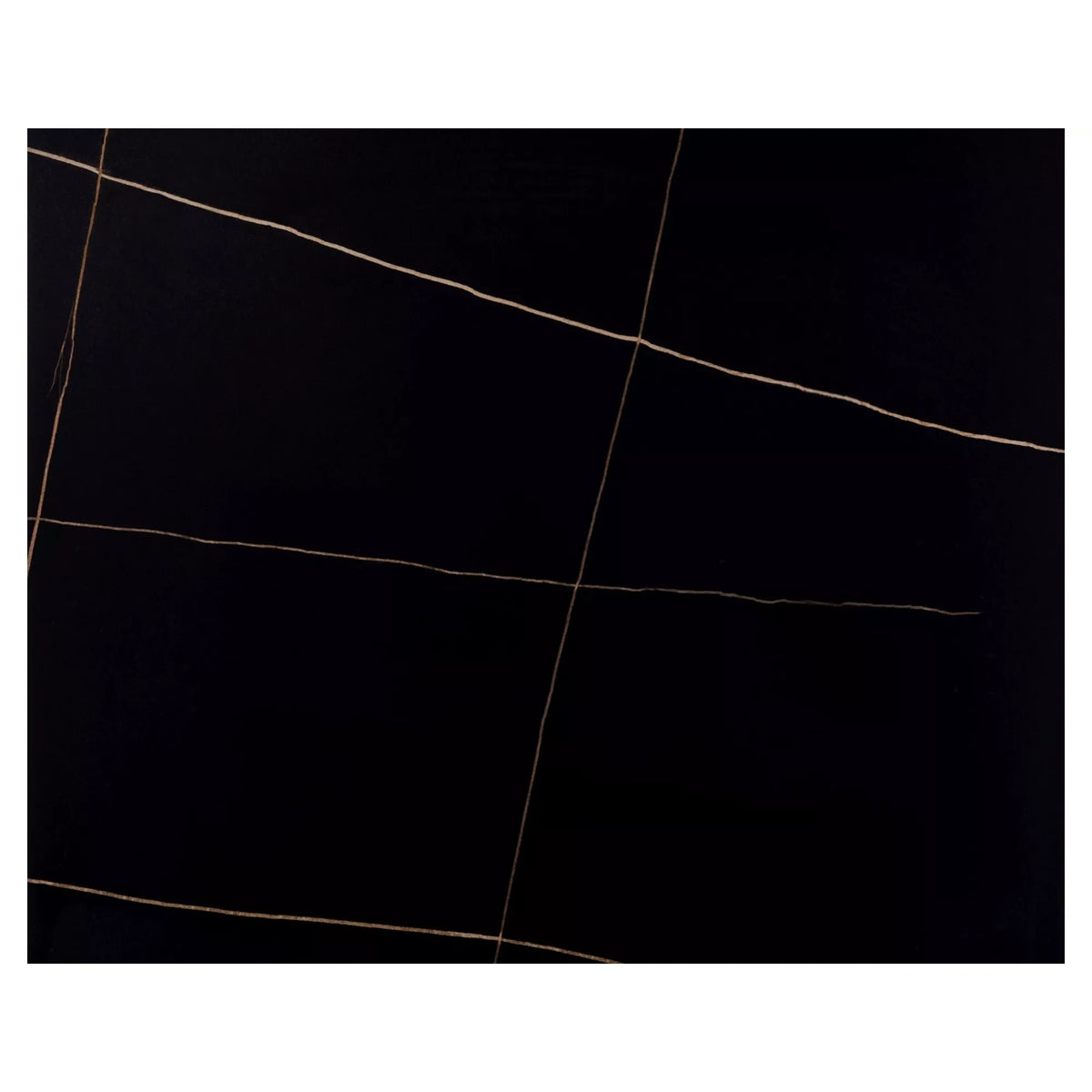 Masa RION, negru mat cu efect de marmura, ceramica/metal, 80x80x76 cm