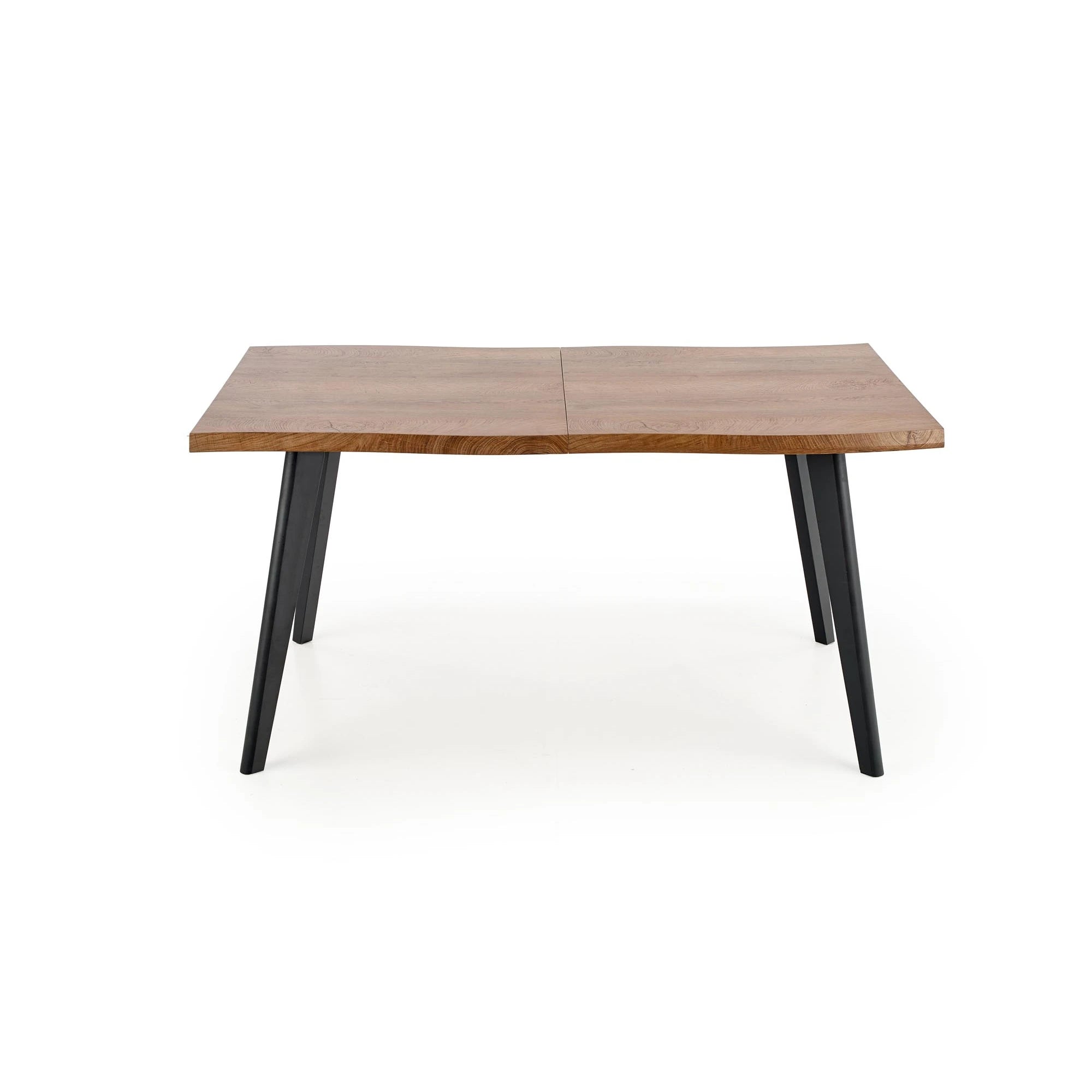 Masa extensibila bucatarie DICKSON, stejar natural/negru, 150/210x90x75 cm
