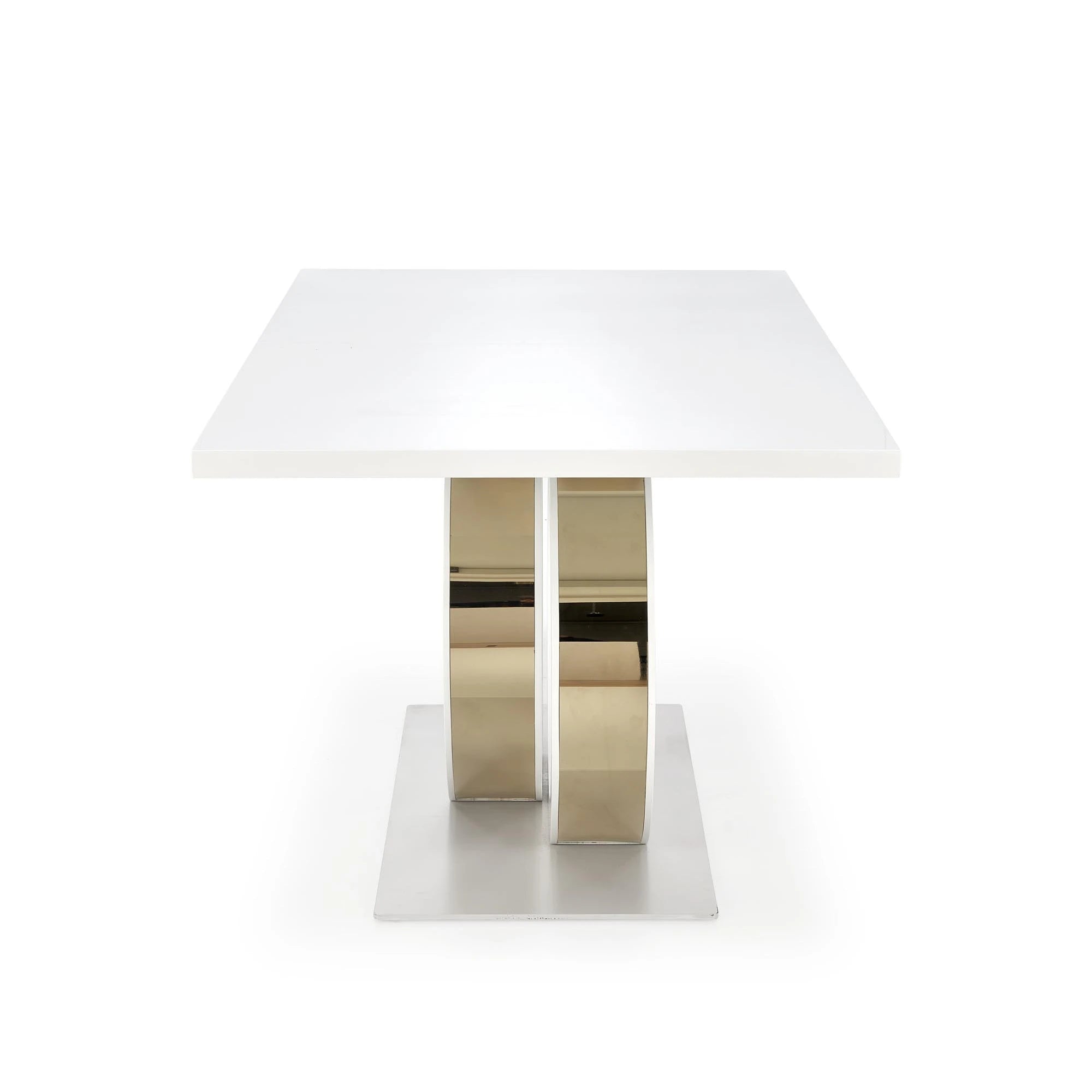Masa alba dining GALARDO, extensibila, 160/200x90x77 cm