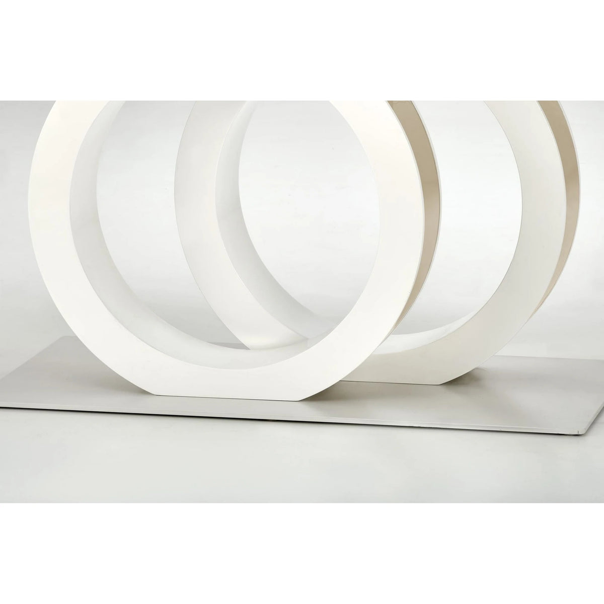 Masa alba dining GALARDO, extensibila, 160/200x90x77 cm