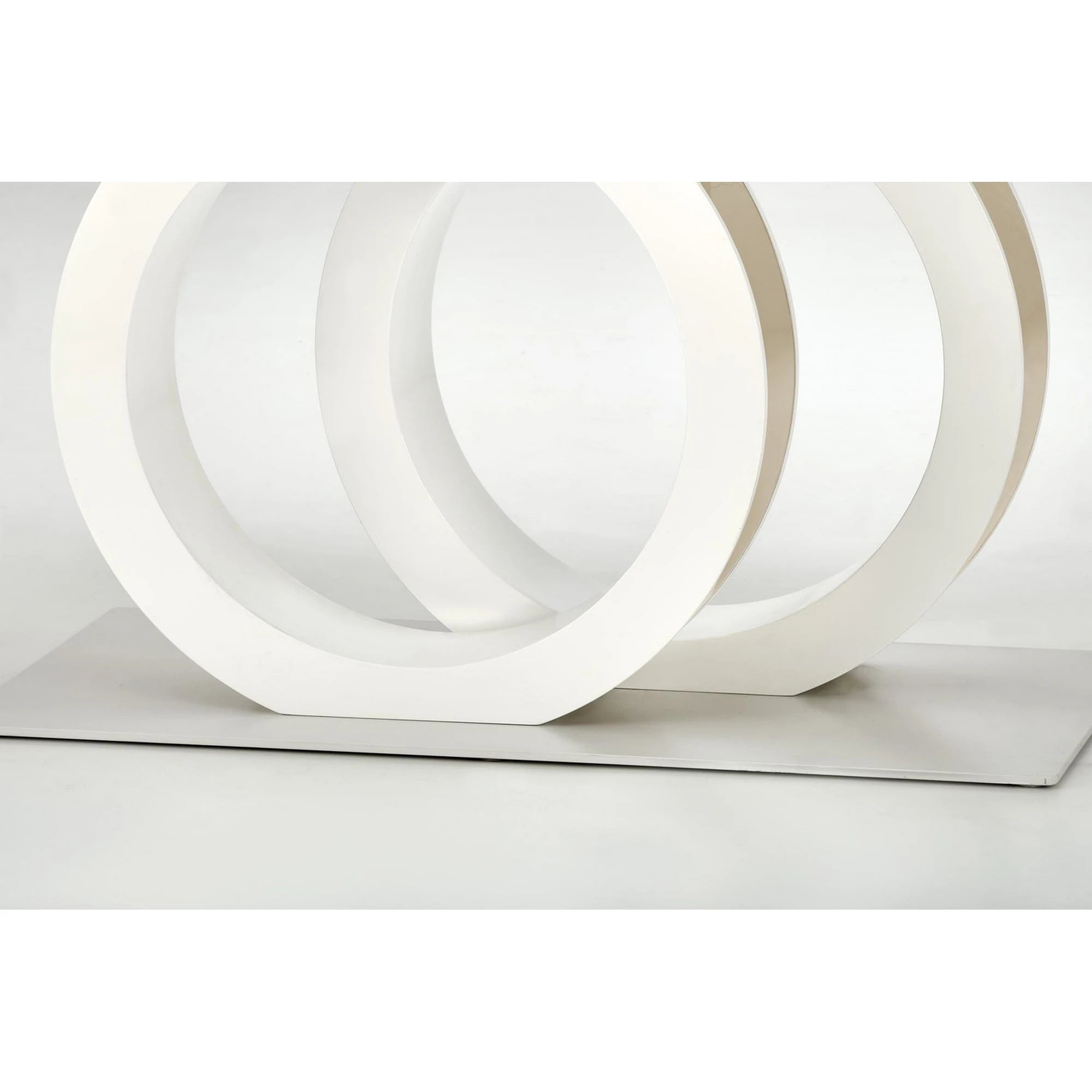 Masa alba dining GALARDO, extensibila, 160/200x90x77 cm