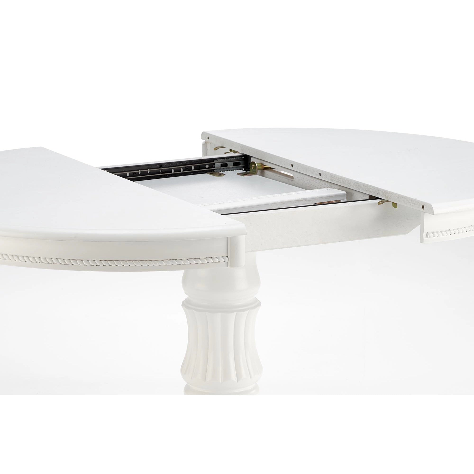 Masa extensibila alb WILLIAM, 90/124x90x75 cm